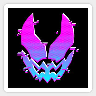 revice glitch logo Sticker